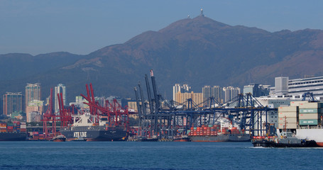 Kwai Tsing Container Terminals in Hong Kong