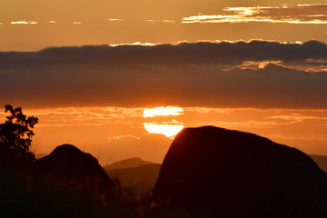 sunrise over Swaziland counta,southern Africa