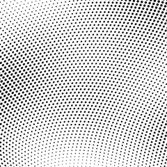 Halftone texture wave. Abstract pattern of dots. Template for printing on tissue packaging paper. Monochrome background