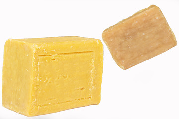 Two bars of laundry soap.