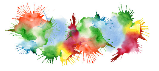 Color abstract color watercolor blot background.