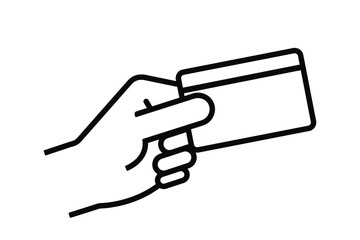 credit card icon on white background