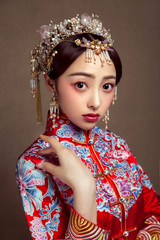 Fototapeta premium Ancient Chinese women in Asia