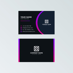 Naklejka na ściany i meble Vector modern creative and clean business card template. Flat design