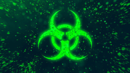 biohazard green  adstraсt background
