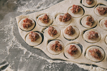 the process of cooking dumplings