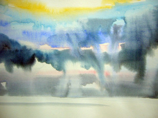 Art  painting Abstract Watercolor background  From Thailand