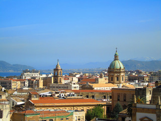Fototapeta na wymiar Panoramic view of Palermo