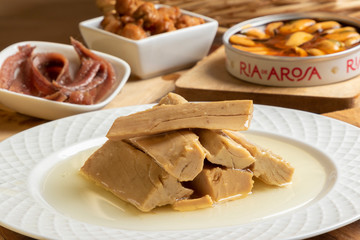 Bonito del Norte in Olive oil and group of conserves from Spain.