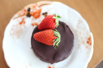 Cheese Tart Chocolate and Strawberry