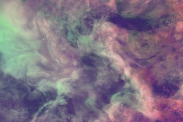 Cute dark mysterious clouds of smoke colorful background or texture - 3D illustration of smoke