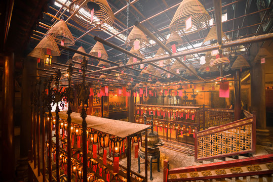 Man Mo temple in Hong Kong. 