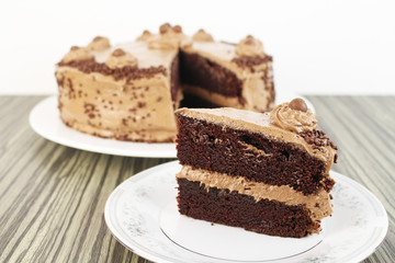 Triple chocolate cake