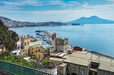 very nice view of posillipo in naples