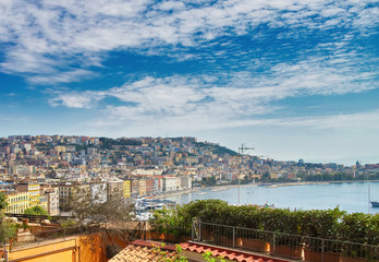 very nice view of posillipo in naples