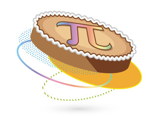 pi day ist Pie Day! Kuchen mit Pi Symbol