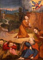 Bratislava, Slovakia. 2020/1/19. Jesus on the Mount of Olives. Beginning of the 16th century. Part...