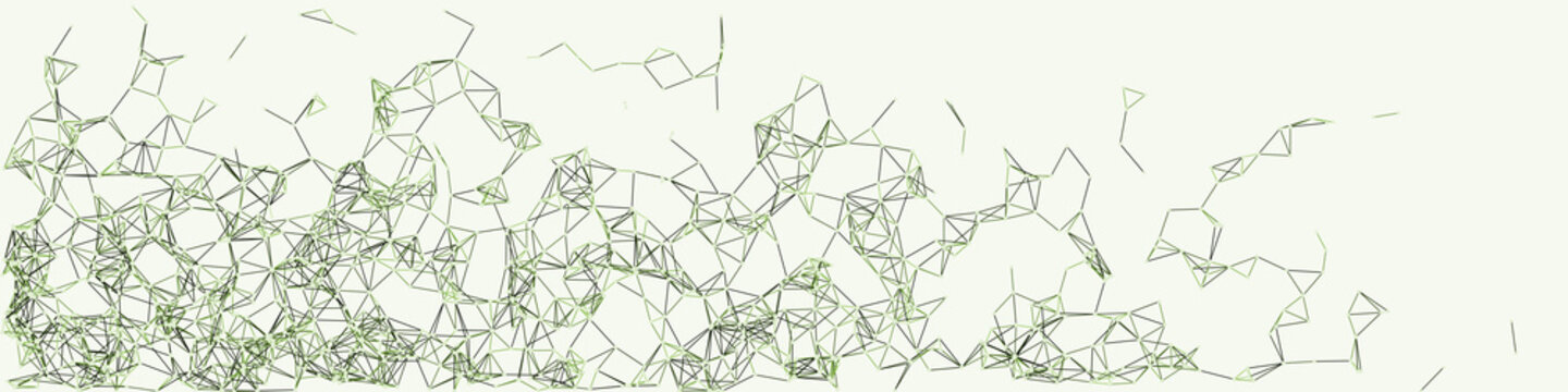 Procedural Network Mesh Art background illustration