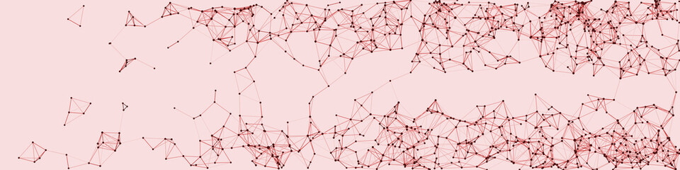 Procedural Network Mesh Art background illustration