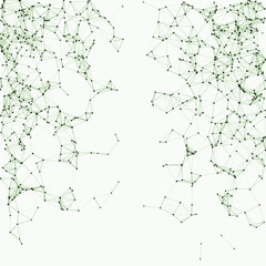 Procedural Network Mesh Art background illustration