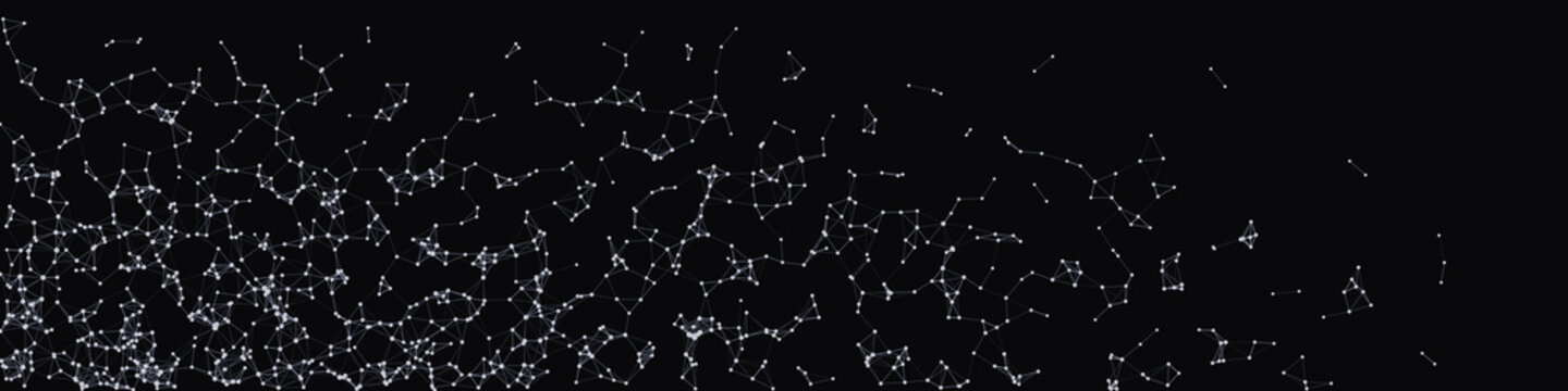 Procedural Network Mesh Art background illustration