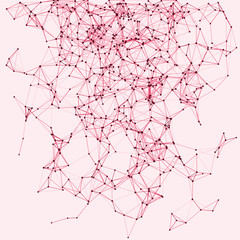 Procedural Network Mesh Art background illustration