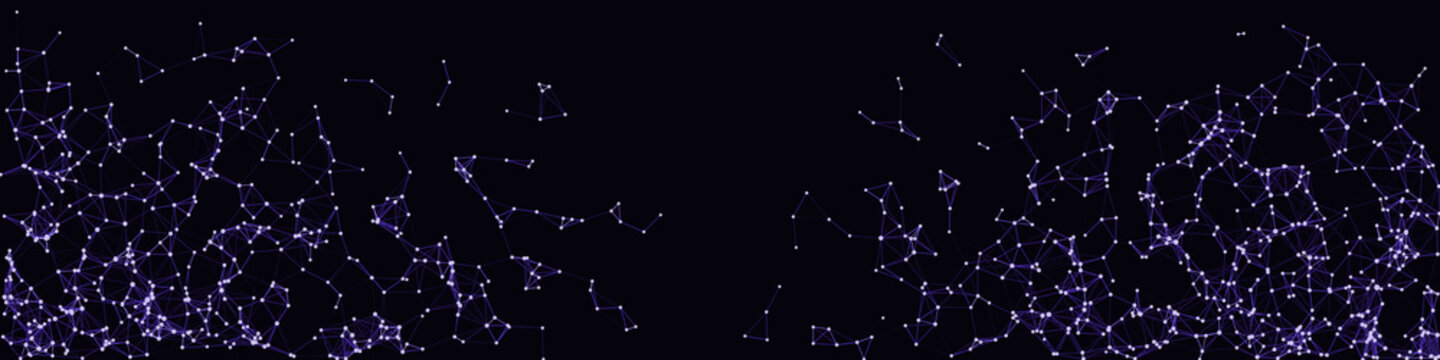 Procedural Network Mesh Art background illustration