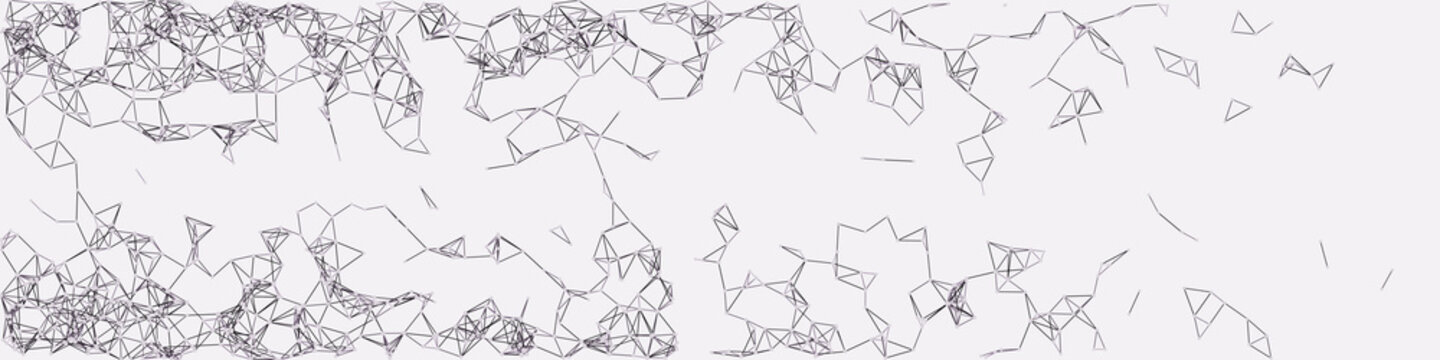 Procedural Network Mesh Art background illustration