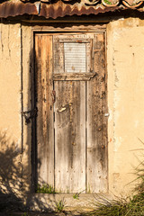 Sperlinga Sicily Italy -  Ancient door in the city of Sperlinga in Sicily.