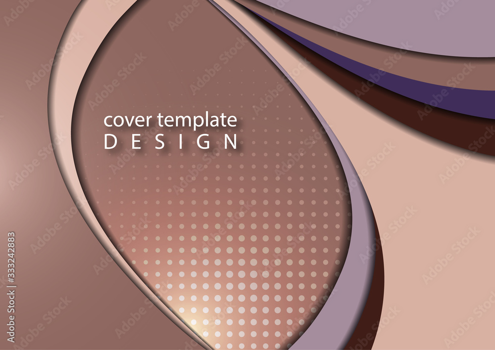 Poster abstract colorful background of shiny smooth wavy lines and curved shapes. template for a business p