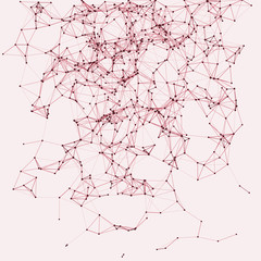 Procedural Network Mesh Art background illustration