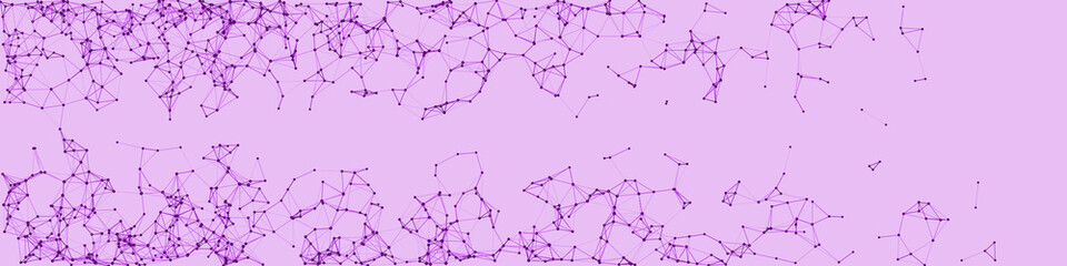 Procedural Network Mesh Art background illustration