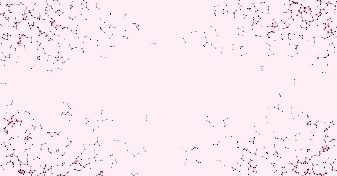 Procedural Network Mesh Art background illustration