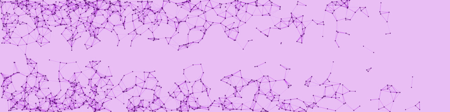 Procedural Network Mesh Art background illustration
