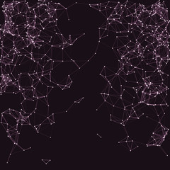 Procedural Network Mesh Art background illustration