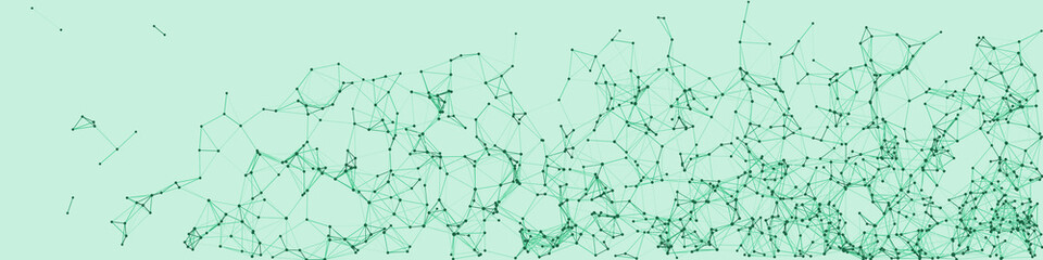 Procedural Network Mesh Art background illustration