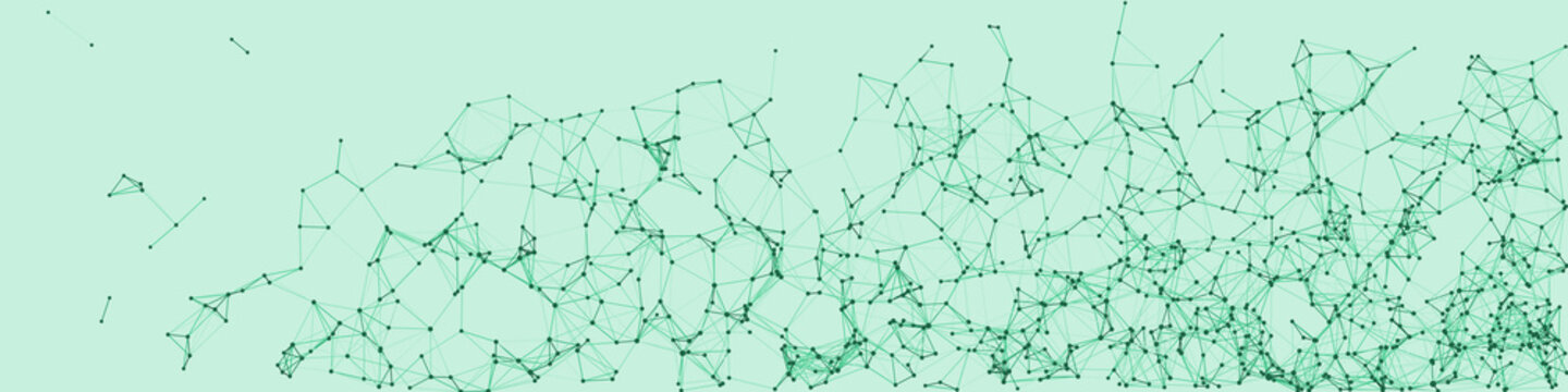 Procedural Network Mesh Art background illustration