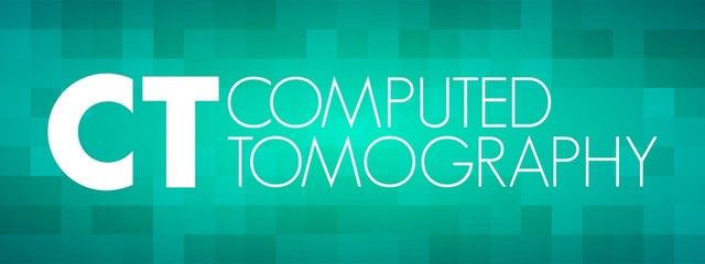 CT - Computed Tomography acronym, medical concept background