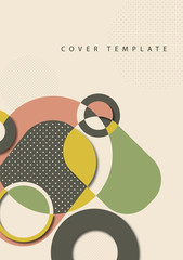 Abstract color geometric shapes. Modern design background. Business presentation design template, cover, brochure, flyer, web banner.