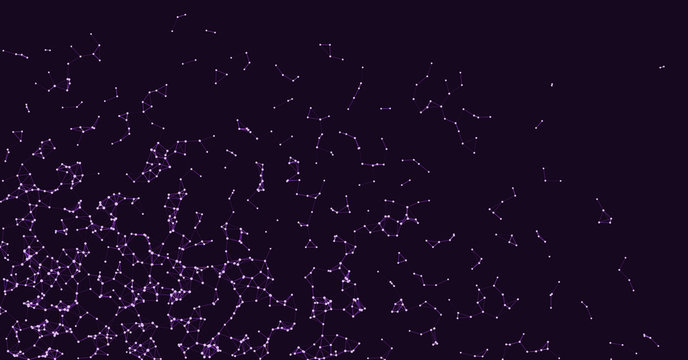 Procedural Network Mesh Art background illustration