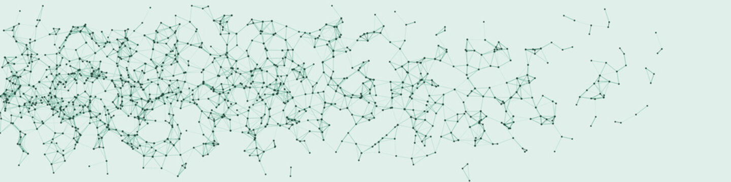 Procedural Network Mesh Art background illustration