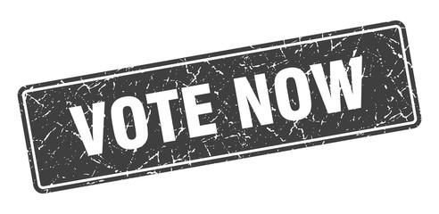 vote now stamp. vote now vintage gray label. Sign