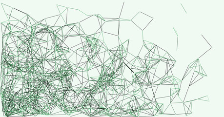 Procedural Network Mesh Art background illustration