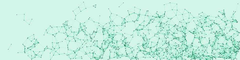 Procedural Network Mesh Art background illustration