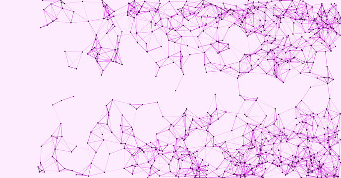 Procedural Network Mesh Art background illustration