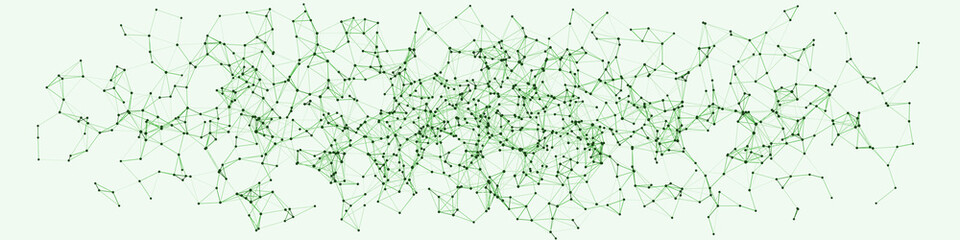 Obraz premium Procedural Network Mesh Art background illustration