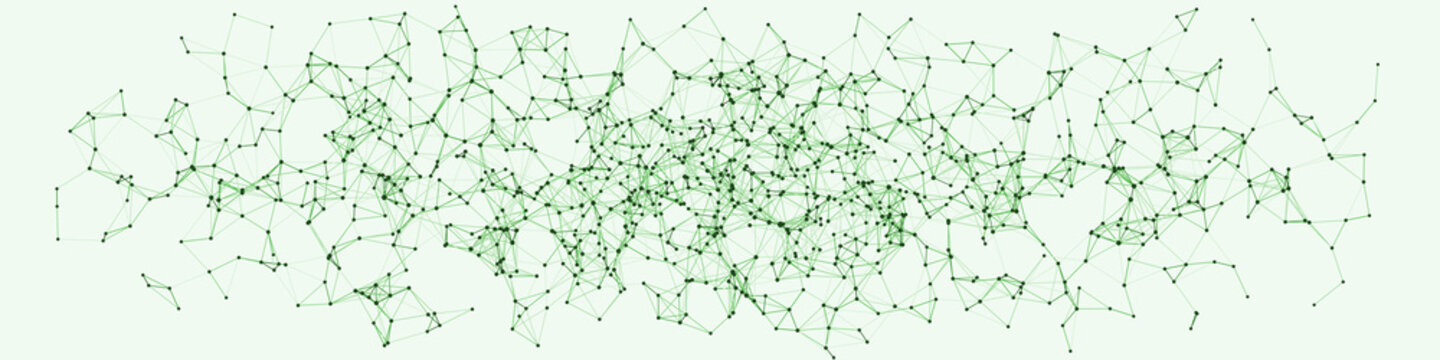 Procedural Network Mesh Art background illustration