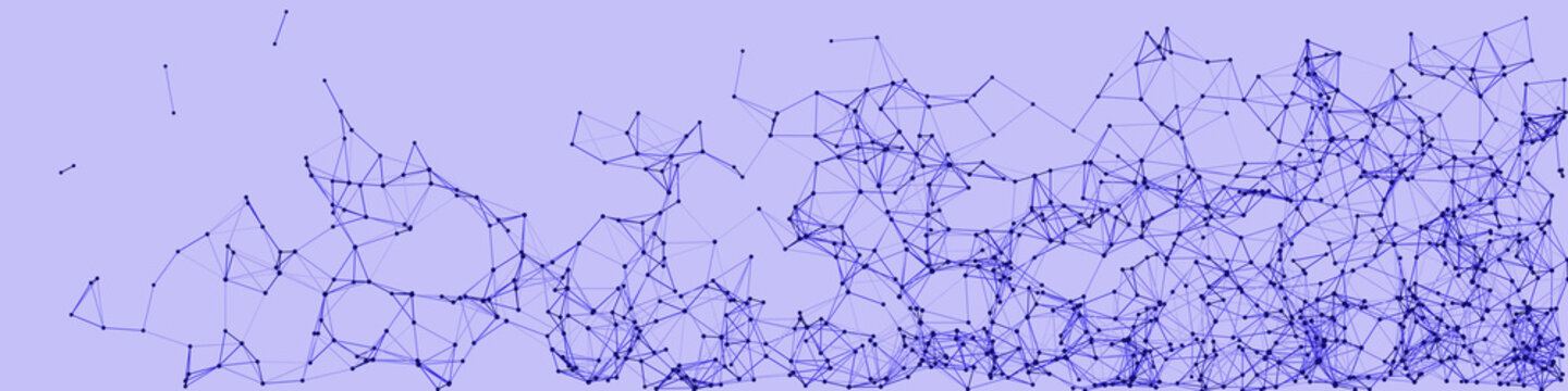Procedural Network Mesh Art background illustration