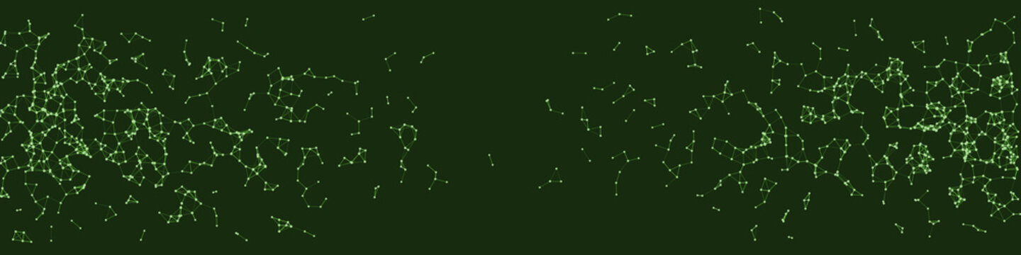 Procedural Network Mesh Art background illustration