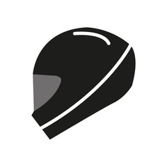 Motorcycle helmet. Simple vector illustration